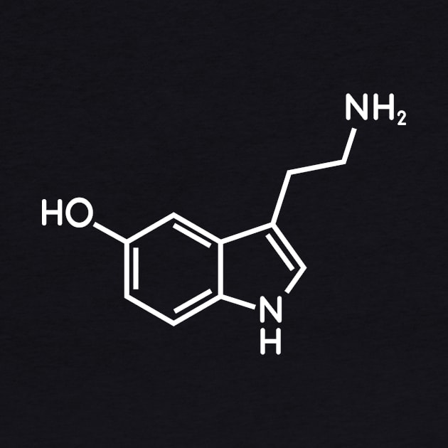 Serotonin molecule by evermedia